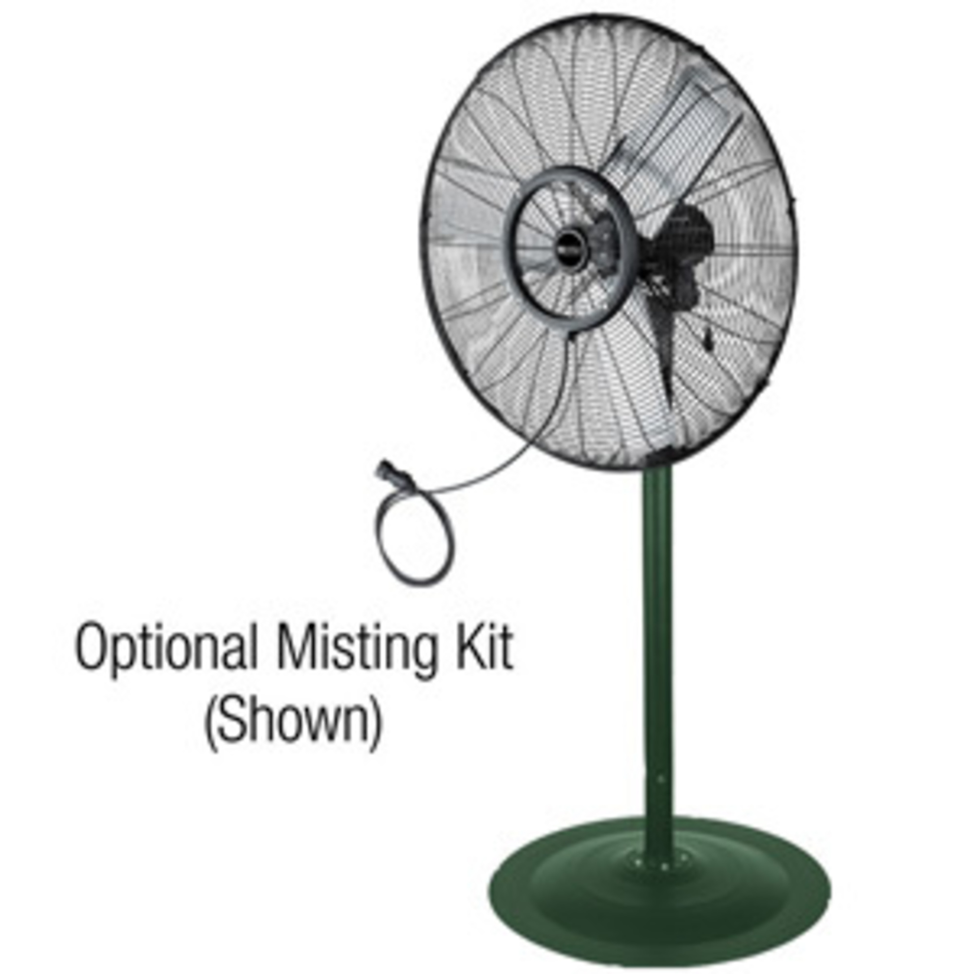 King Electric, 24in. Outdoor Rated Pedestal Fan, Fan Diameter 24 in, Air Delivery 7500 cfm, Oscillating, Model# PFO-24